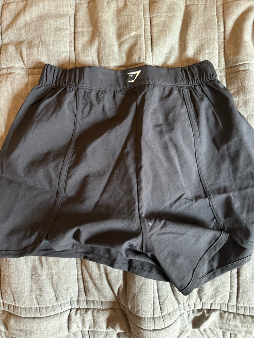 Gymshark Black Performance Shorts with Elastic Waistband